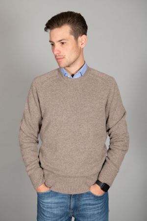 Maglione in cachemire beige